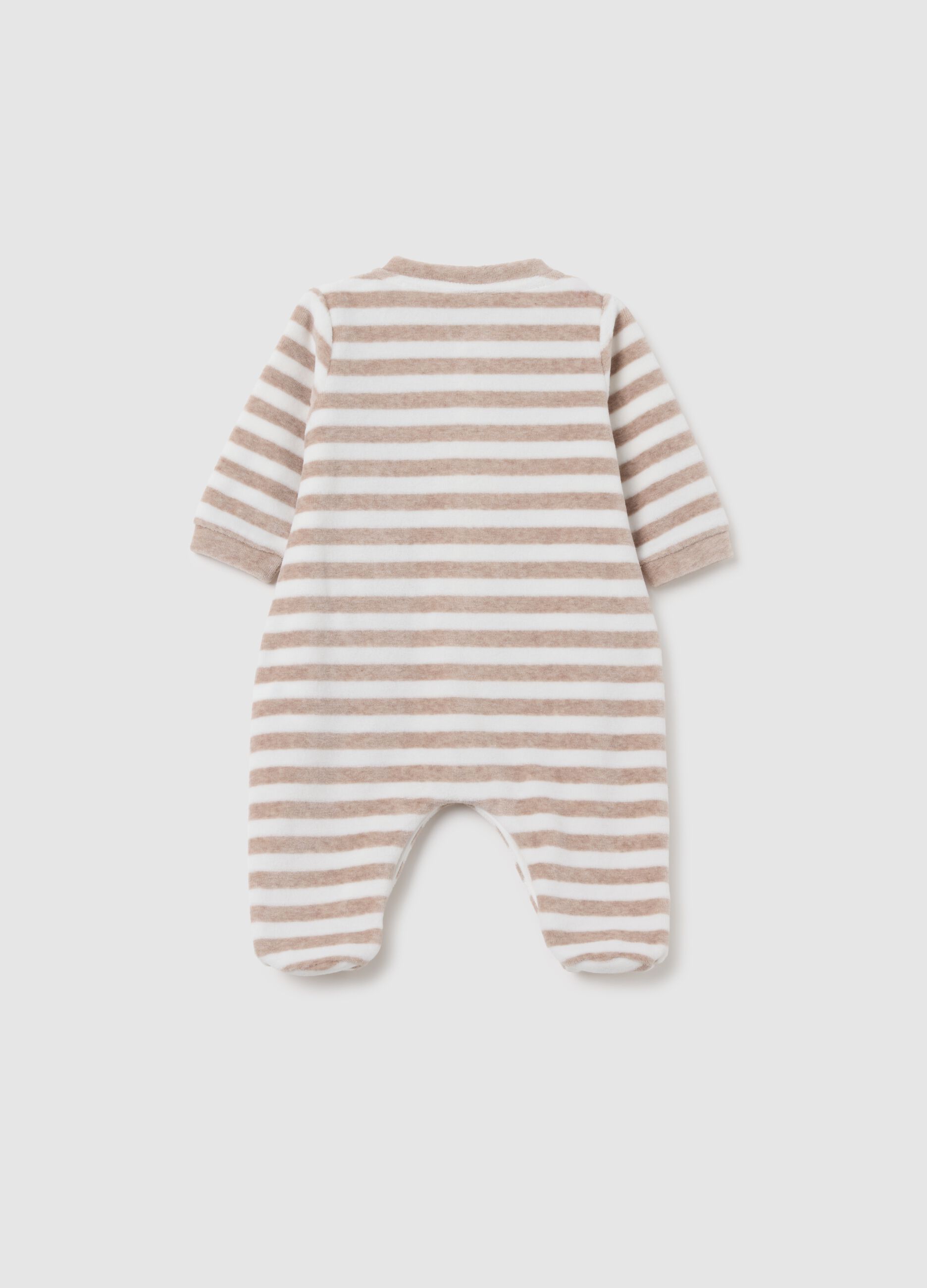 Newborn cotton jumpsuit with multicolour buttons
