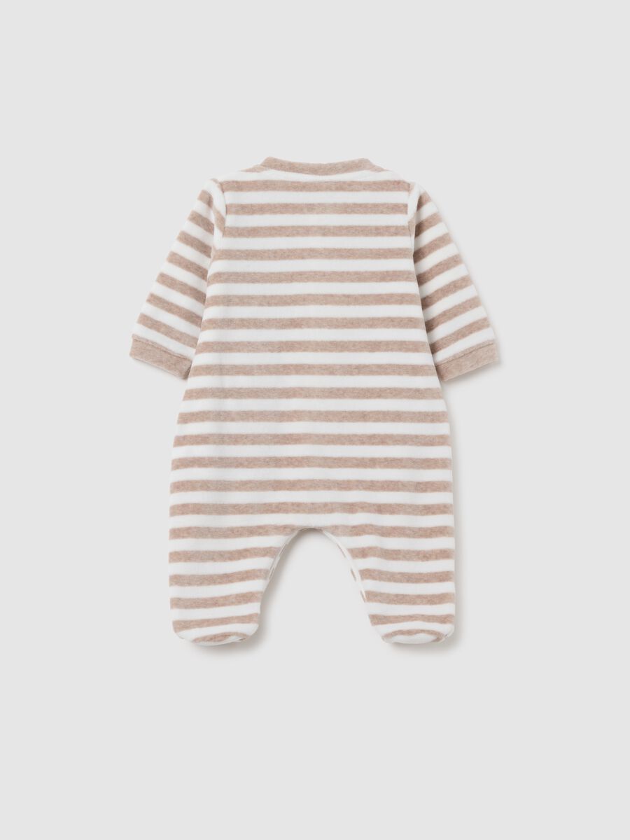 Tutina da neonato in cotone multicolor con bottoni_1