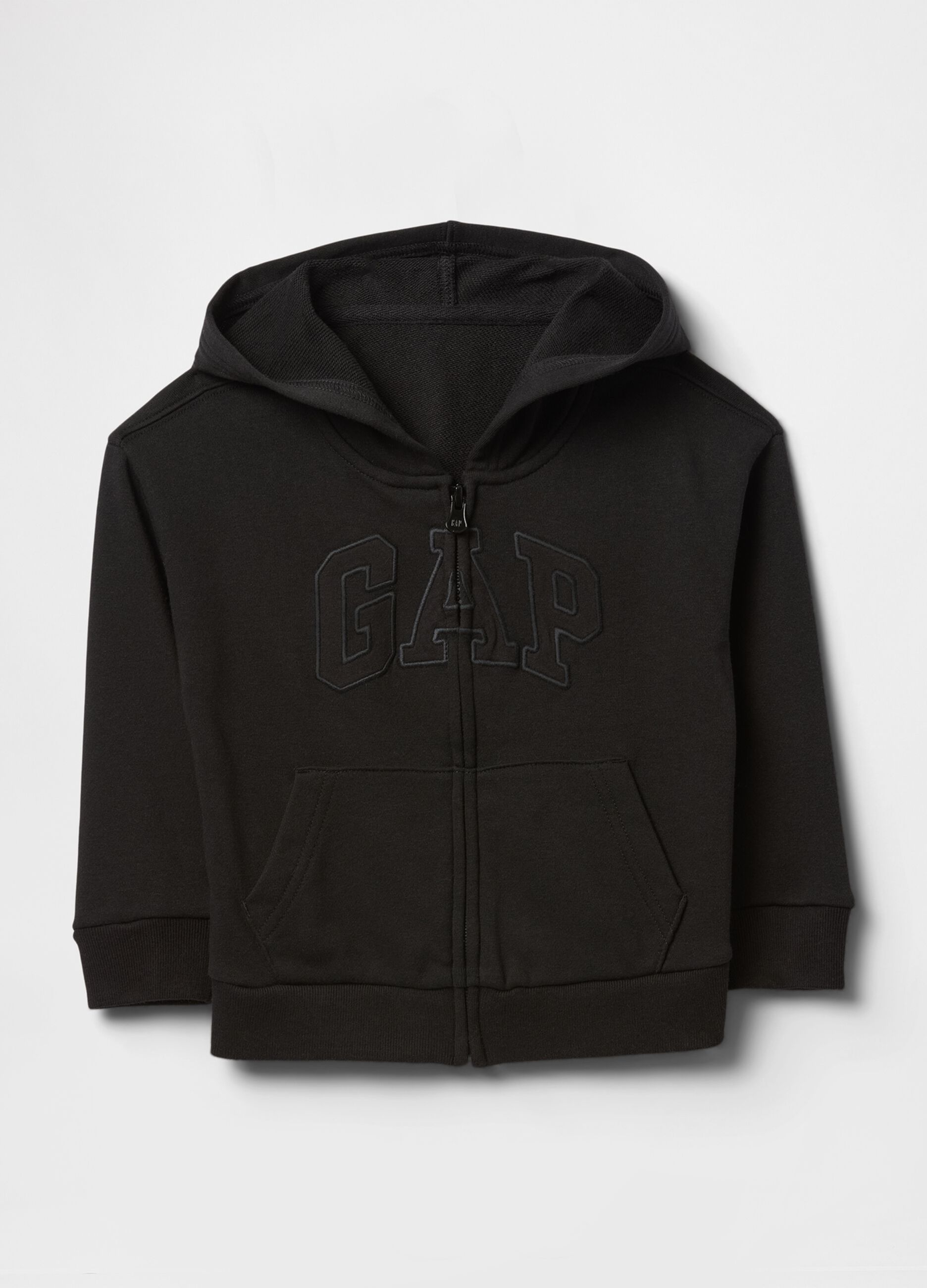 Cotton-blend zip-up hoodie
