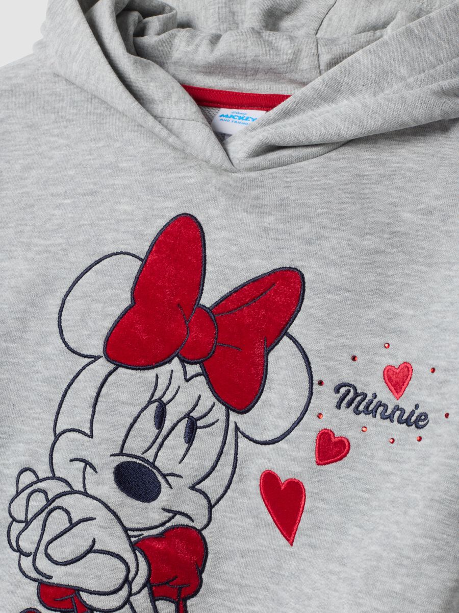 Grey cotton-blend tracksuit with Minnie print_2