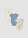 3-pack of multicolour organic cotton bodysuits for baby and toddler_0