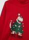 Children's red turtleneck in pure cotton regular fit print_2