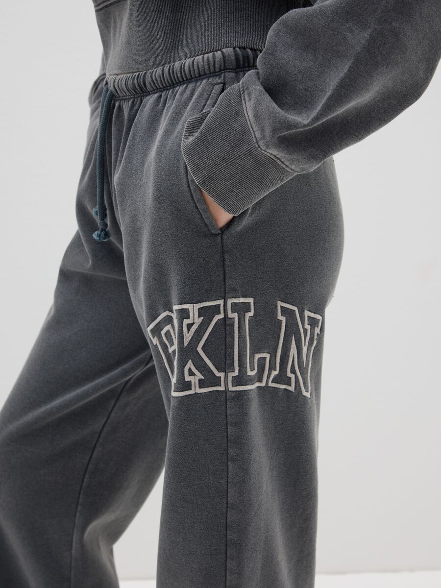 Pantaloni in misto cotone grigi regular fit_3