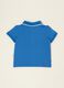 Baby regular-fit short-sleeved blue stretch-cotton polo shirt_2