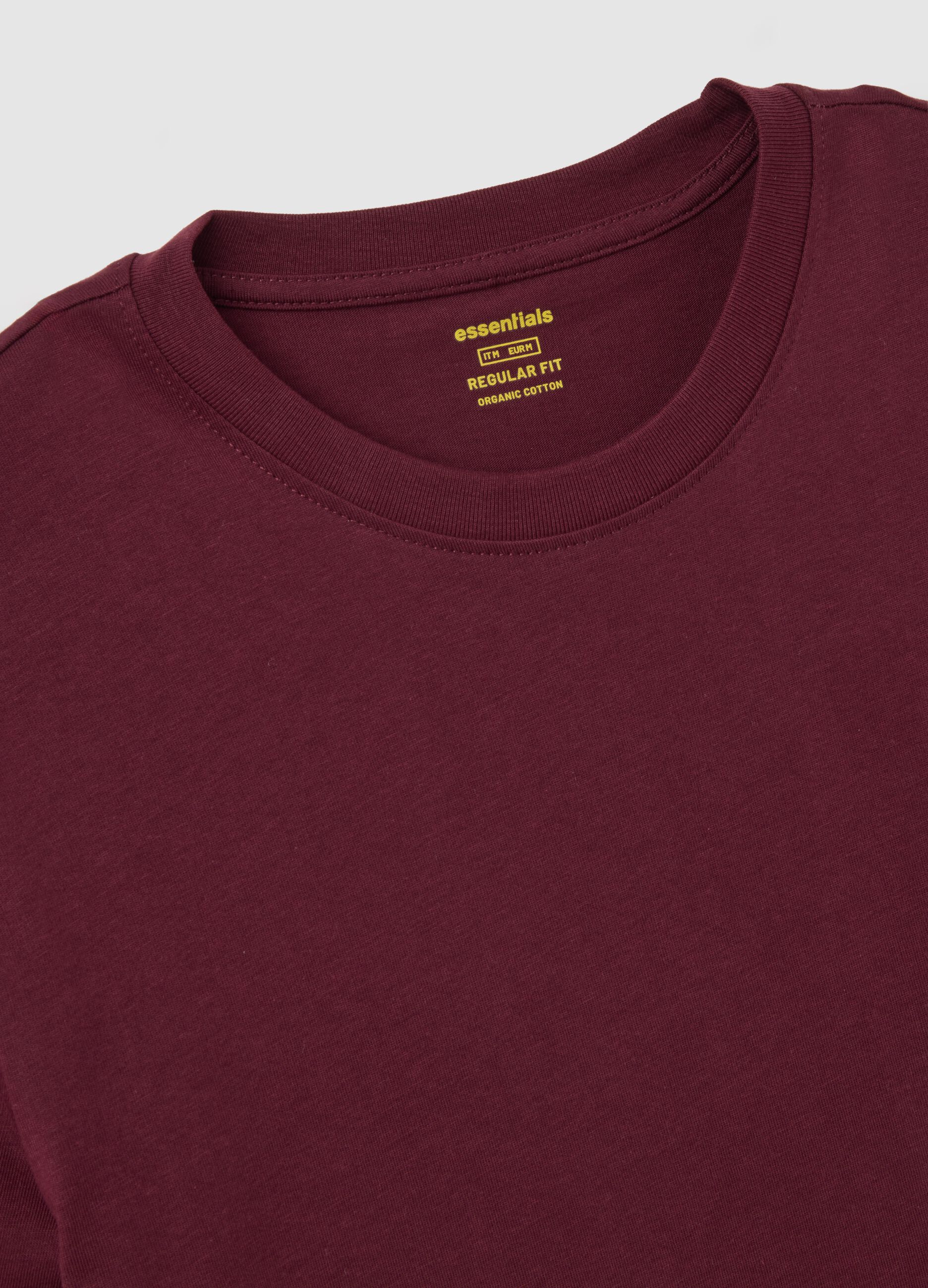 Purple cotton short sleeve t-shirt