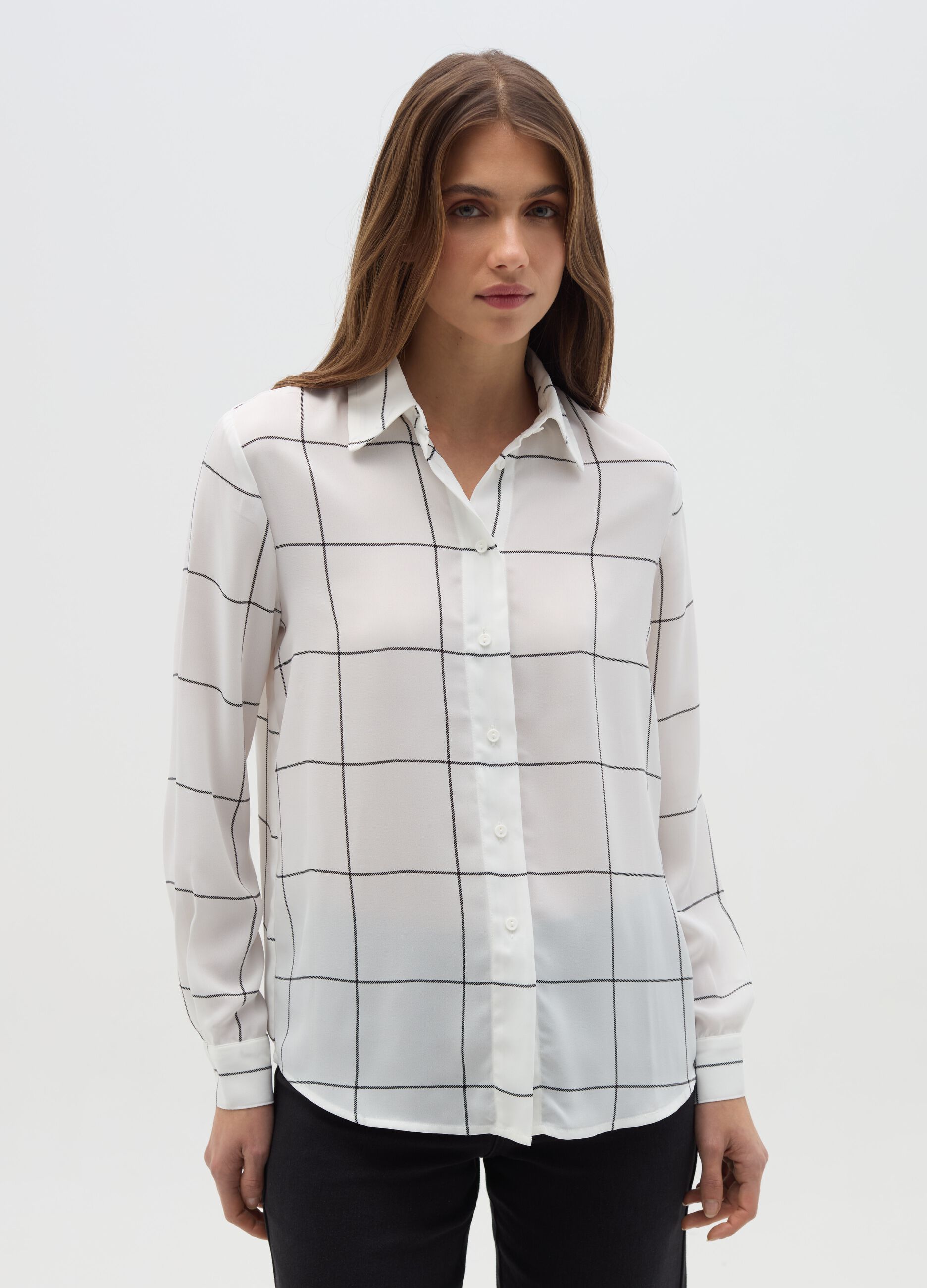 Camicia con stampa all-over