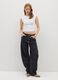 White Stretch Cotton Blend Women's Vest_1