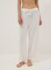 White pure viscose long trousers_1