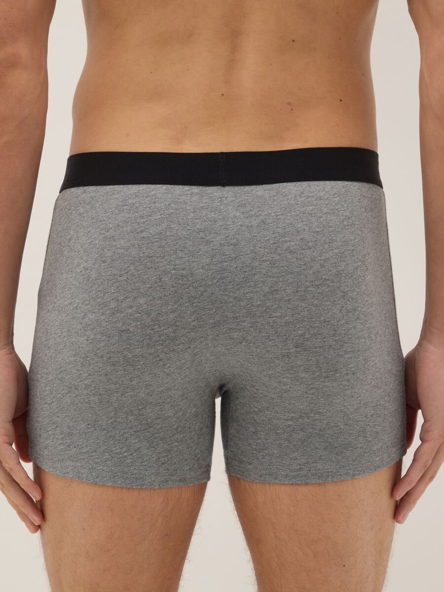 Tripack boxer in cotone elasticizzato multicolor regular fit_2