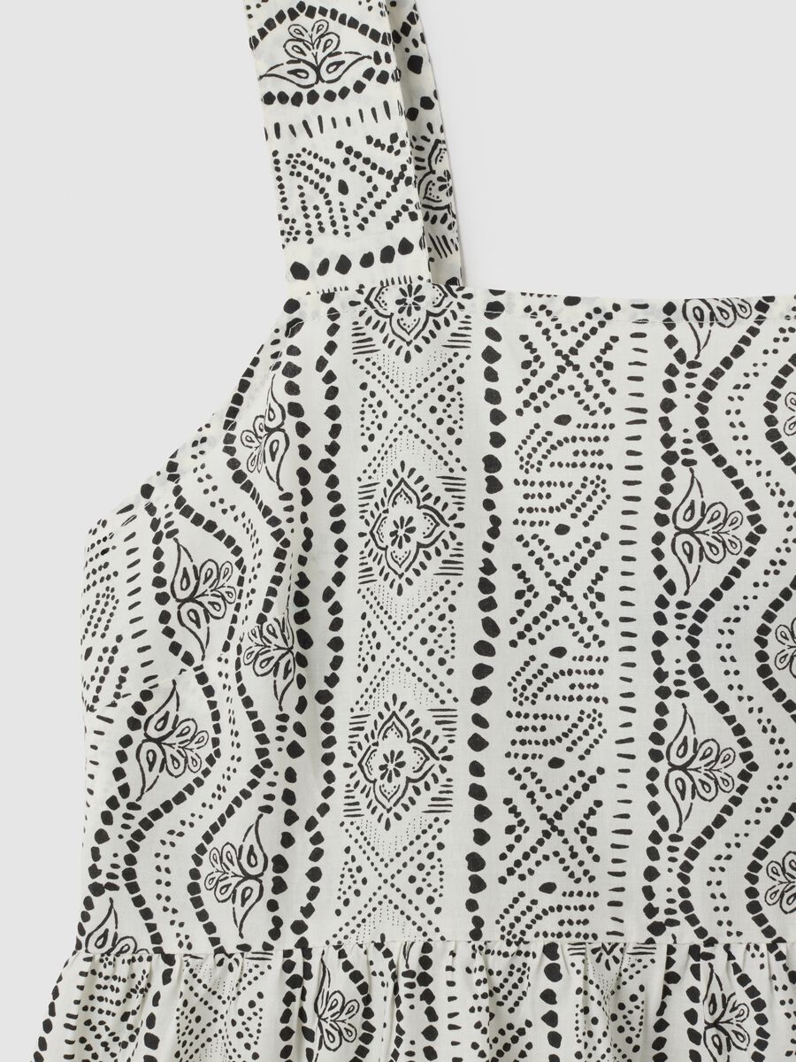 Women's dress in pure cotton, multicolour regular fit_1