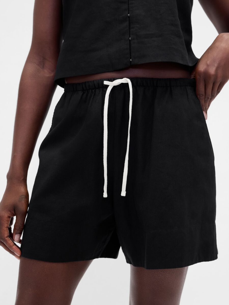 Linen-blend shorts_4