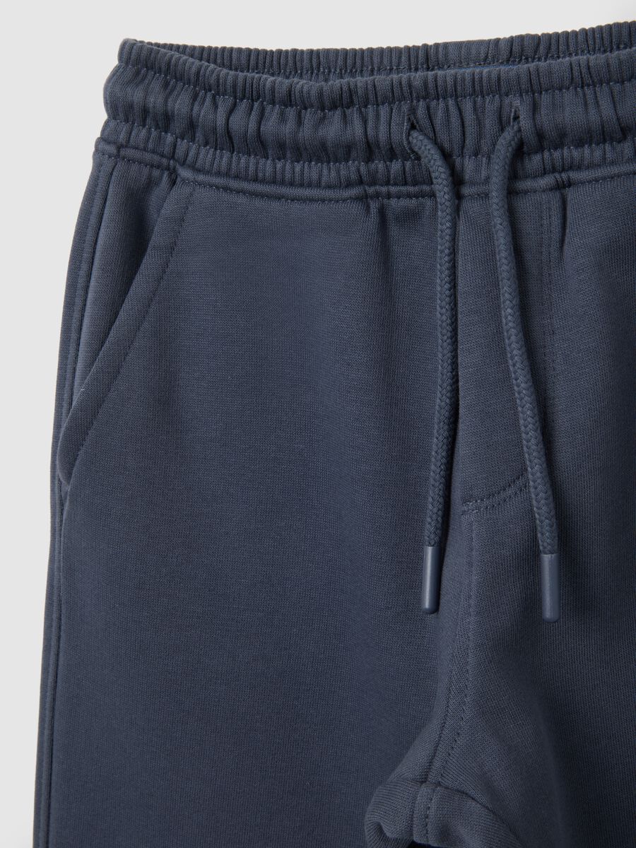 Children's trousers in pure cotton blue regular fit_2