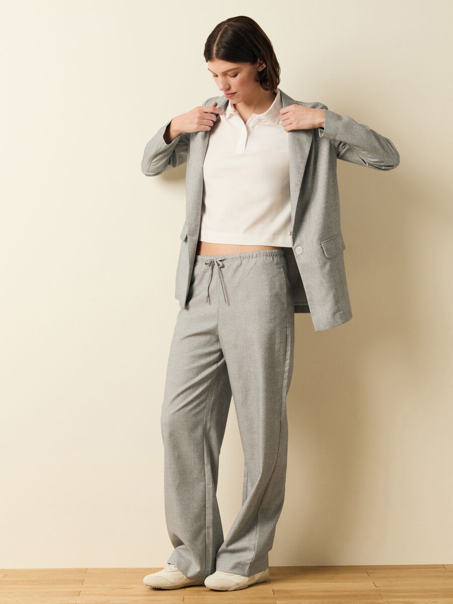 Single-breasted blazer in Prince of Wales_2