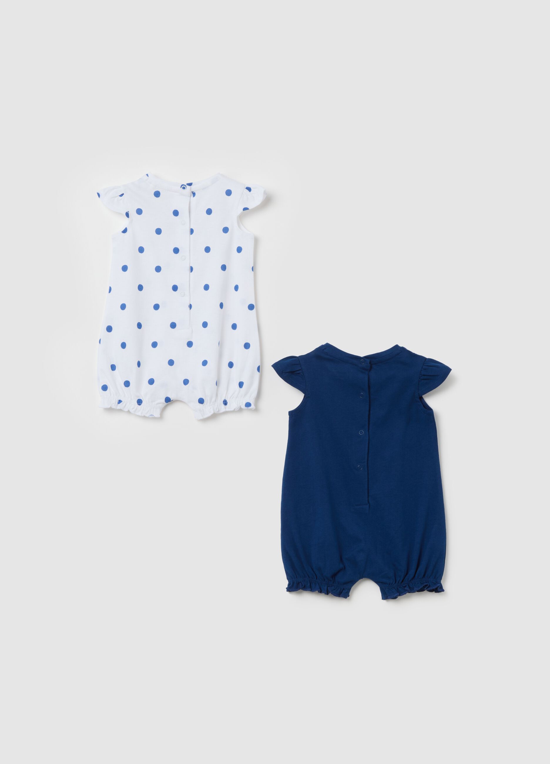 Set di tutine da neonata in puro cotone multicolor