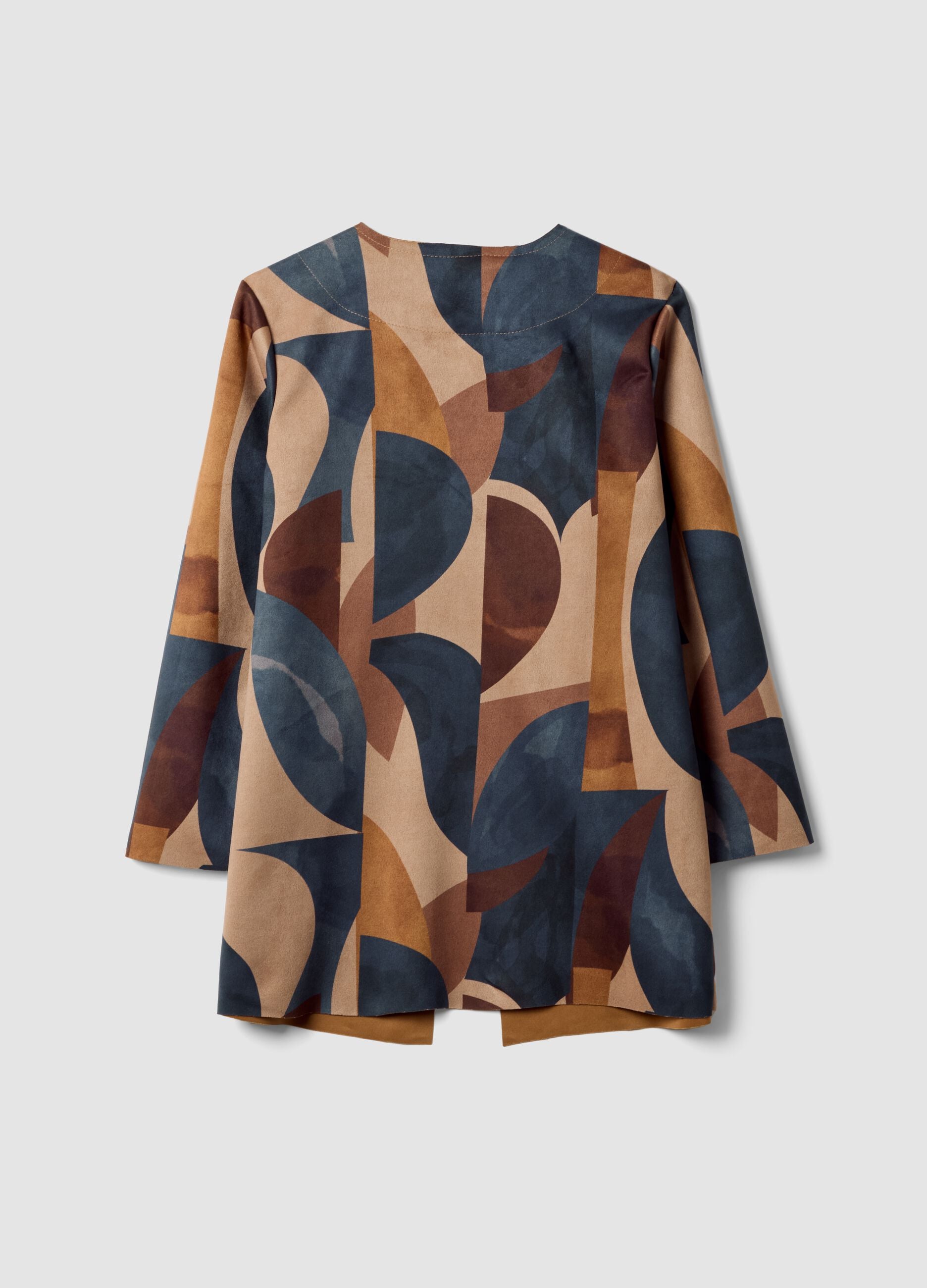 Multicolour patterned jacket, regular fit
