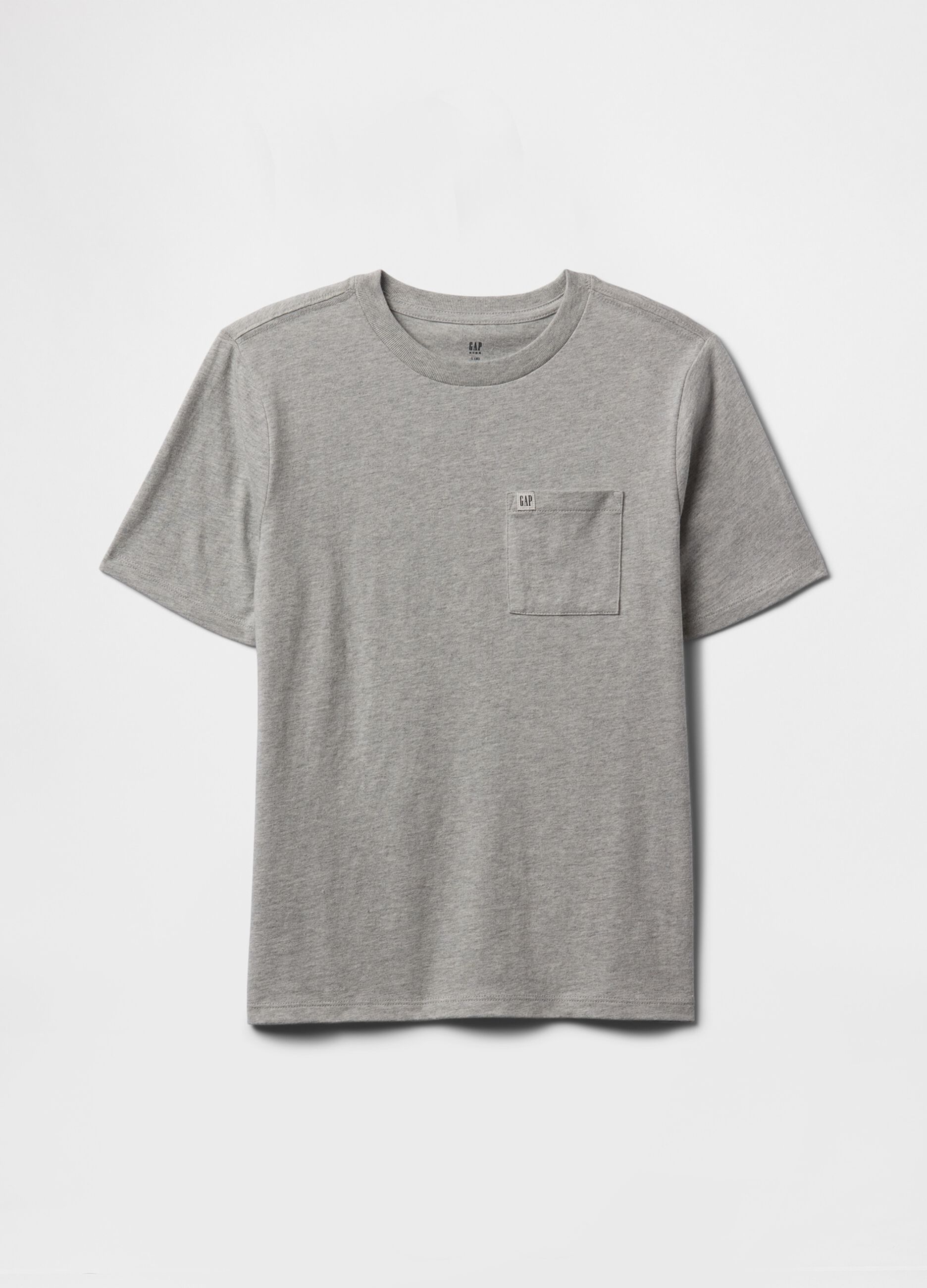 Light grey crew neck T-shirt