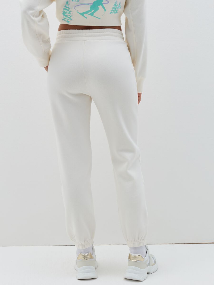 Fleece joggers with drawstring_2