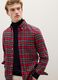Multicolour checked shirt in pure cotton flannel regular fit_0