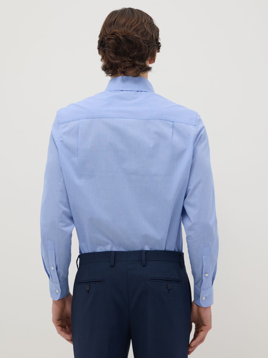 Multicolour striped, regular fit, easy iron cotton blend shirt_2