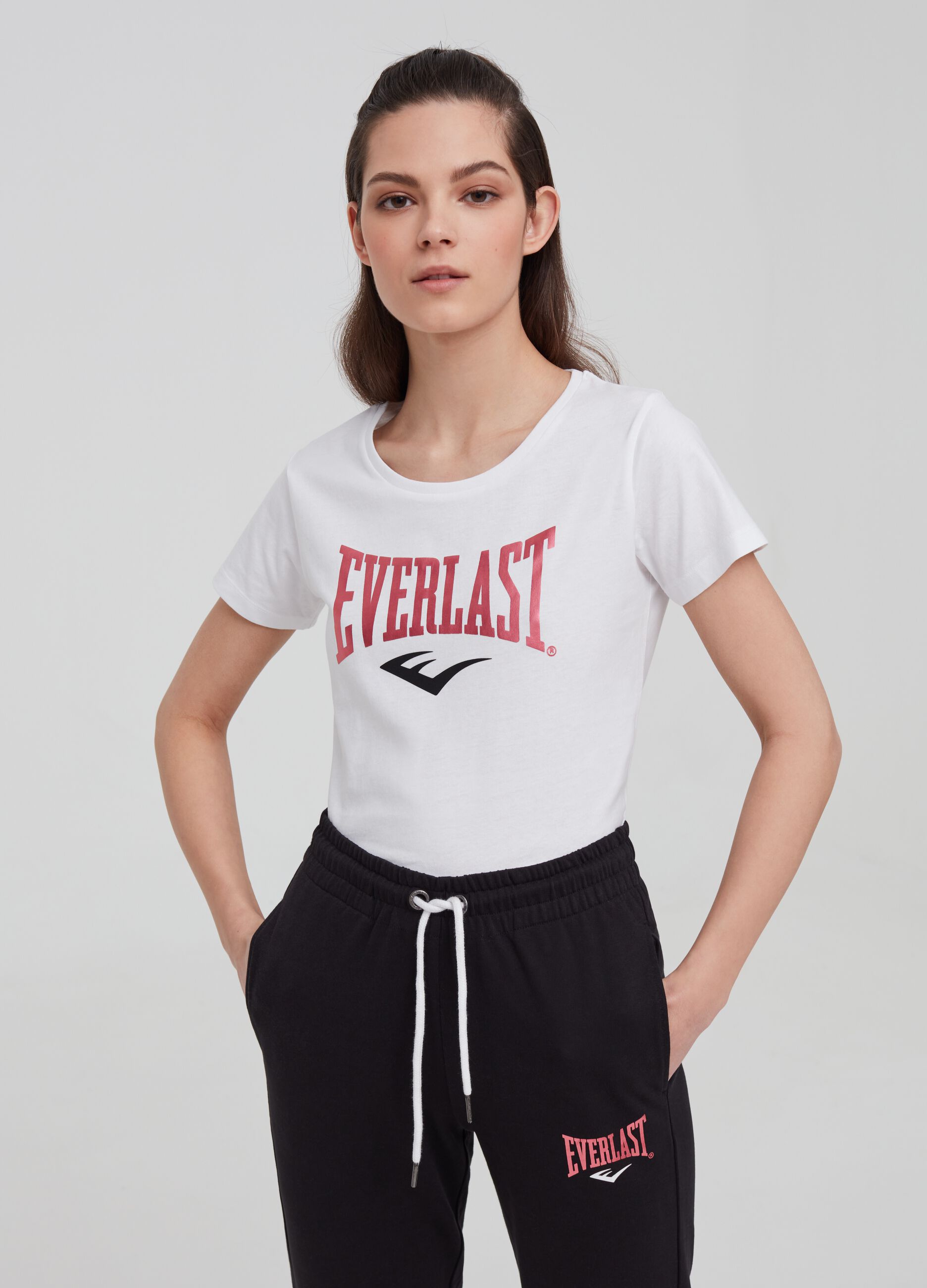 T-shirt in puro cotone stampa Everlast