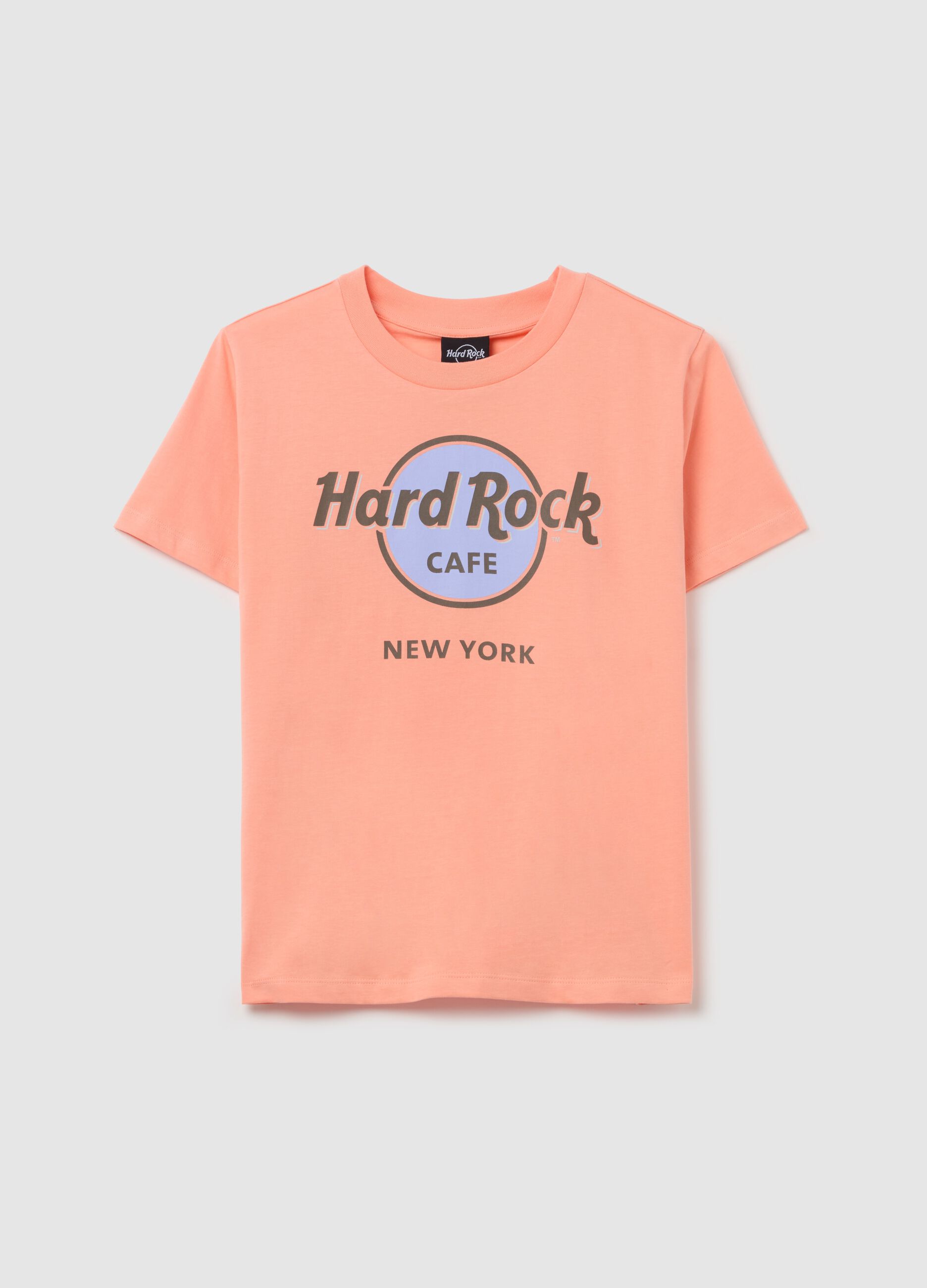 Pink T-shirt with Hard Rock Café New York print