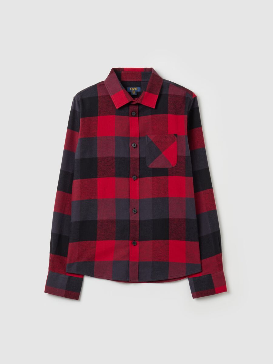 Flannel shirt with check pattern_3