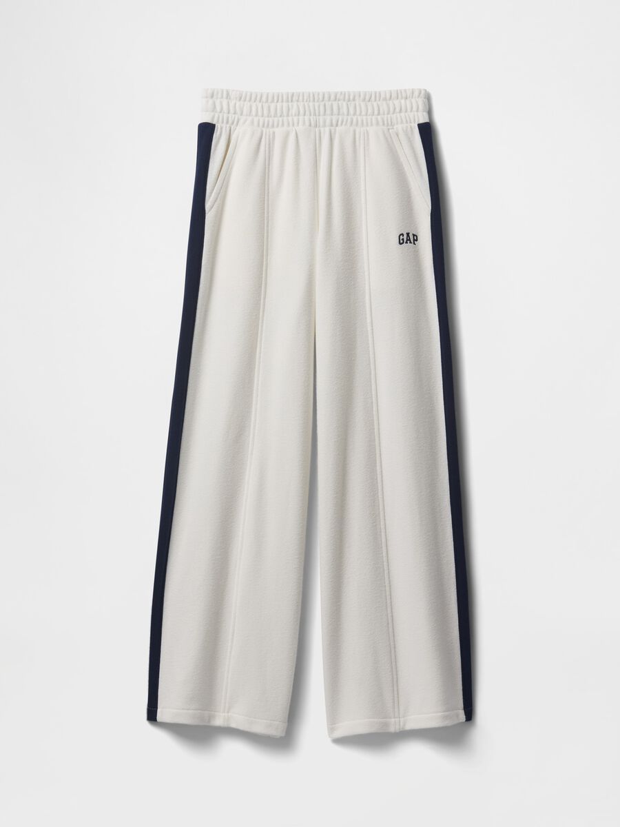 White wide-leg trousers GAP Kids_4