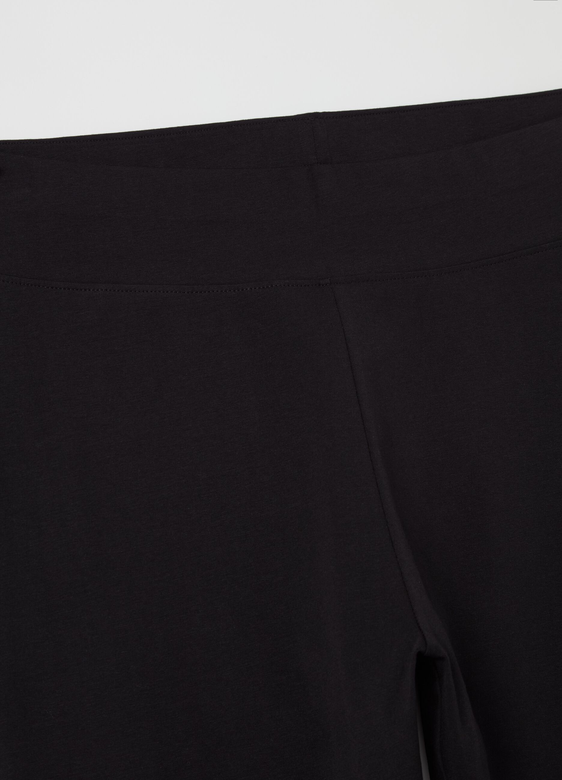 Curvy stretch cotton leggings