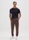 Black cotton blend regular fit T-shirt_1