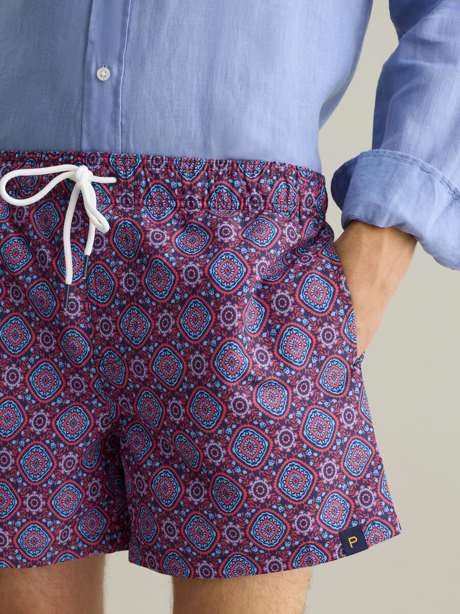 Men's multicolour regular fit shorts_3