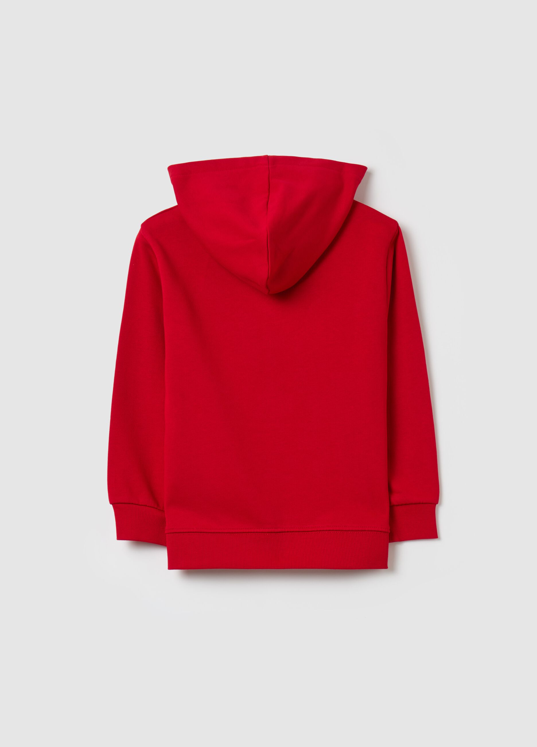 Felpa rossa con cappuccio bambino clearance