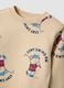 Beige pure cotton crew-neck set_3
