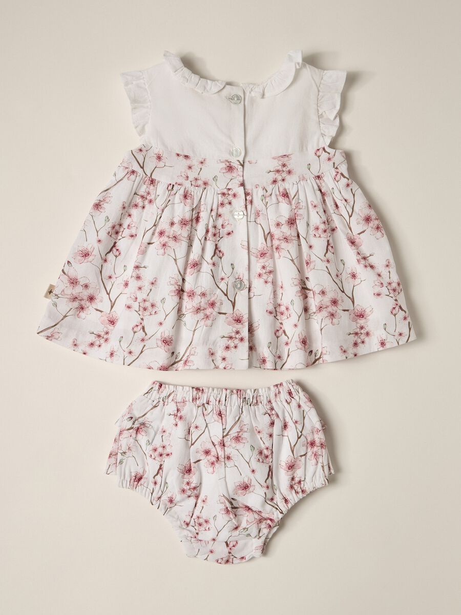 Set newborn dress + shorts in pure cotton IANA_1
