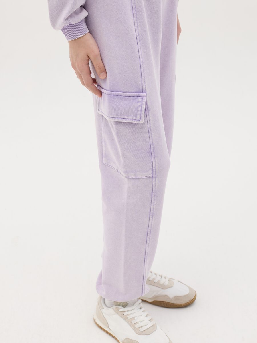 Cargo joggers with elasticated trims_2