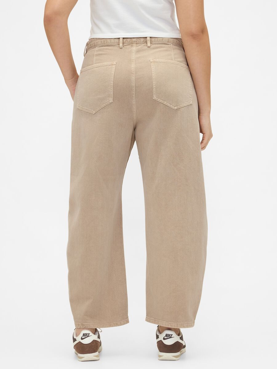 Pantaloni beige in cotone_6