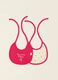 Two-pack of multicolour pure cotton bibs for baby girls_0