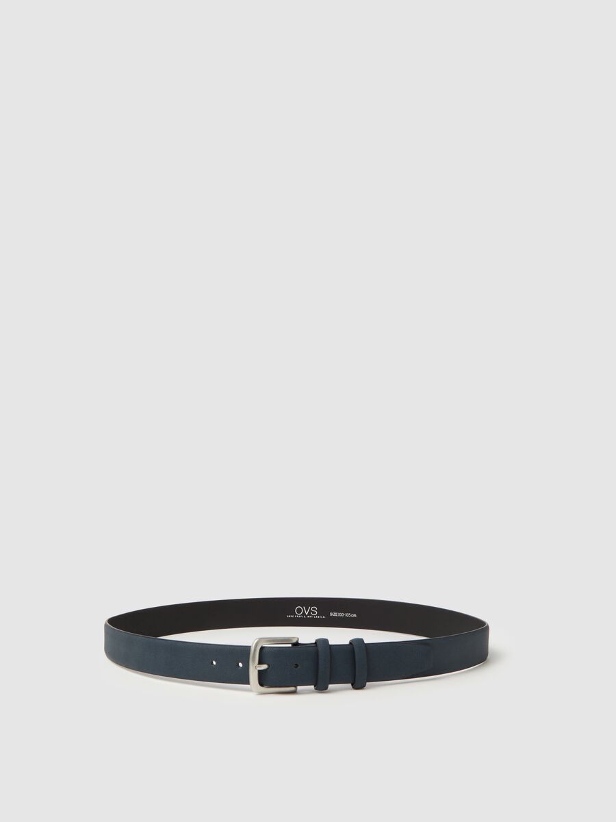 Solid colour belt with square buckle_0