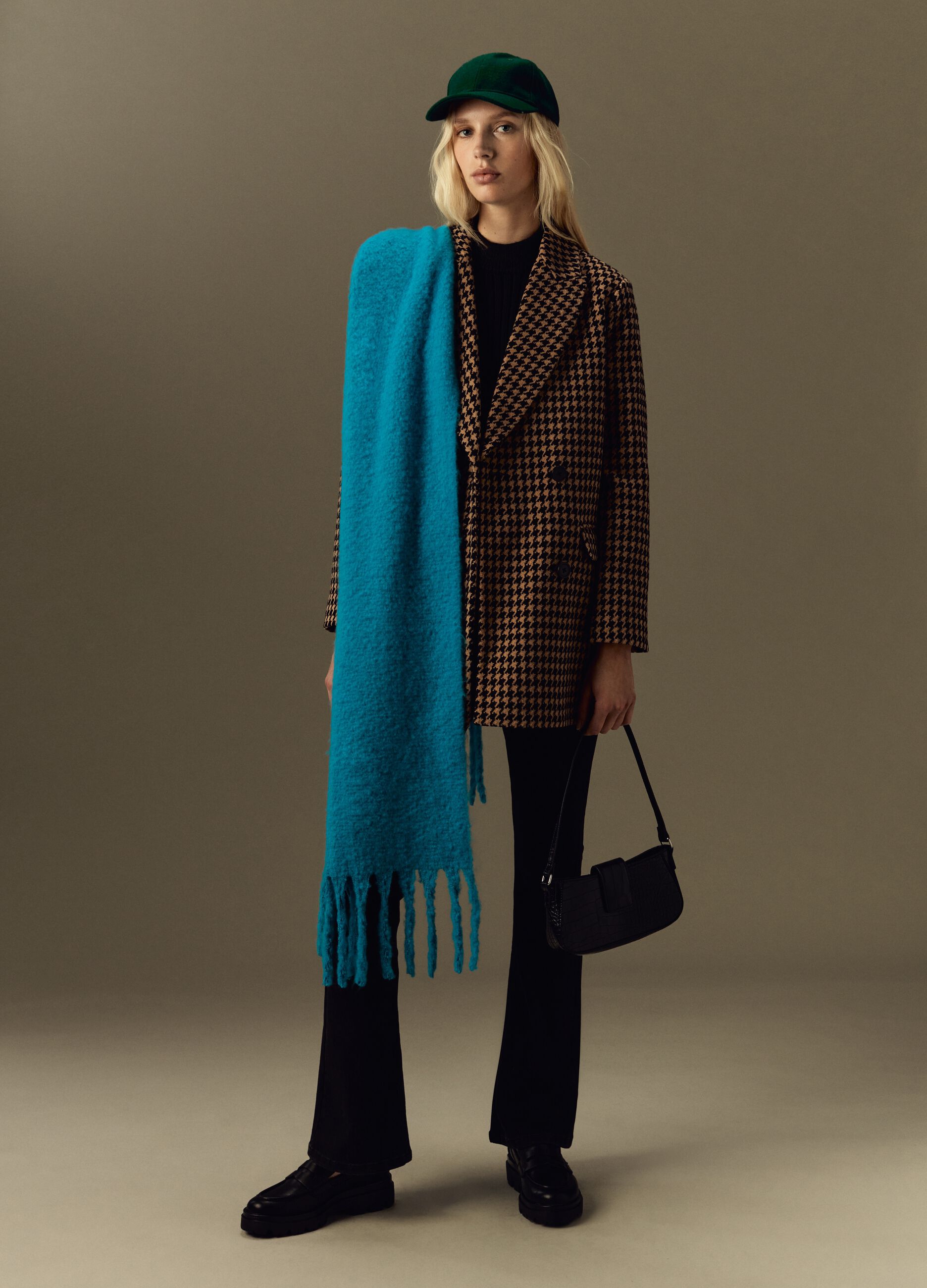 Cappotto doppiopetto pied de poule_0