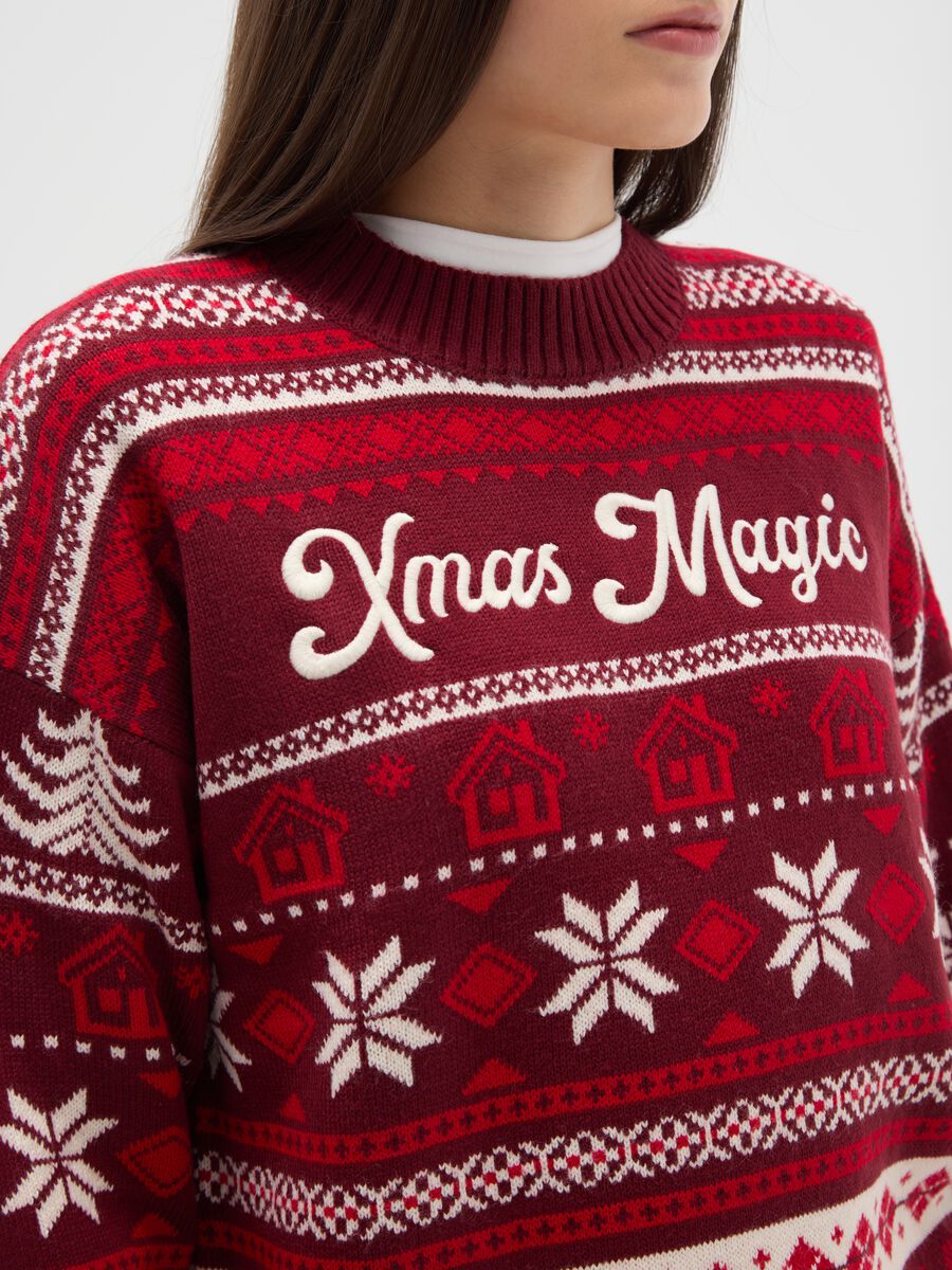 Multi-colour Christmas jumper regular fit_3