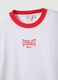 White pure cotton T-shirt regular fit with red trims_1