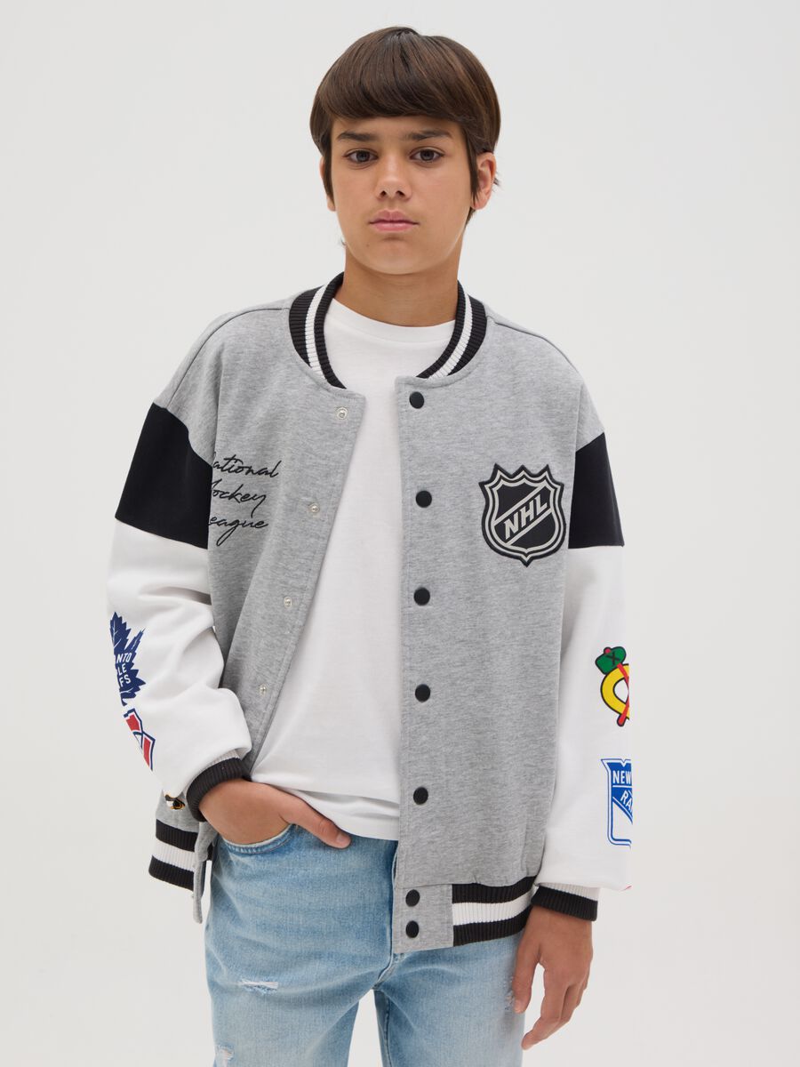 Bomber varsity stampa e ricamo National Hockey League_0