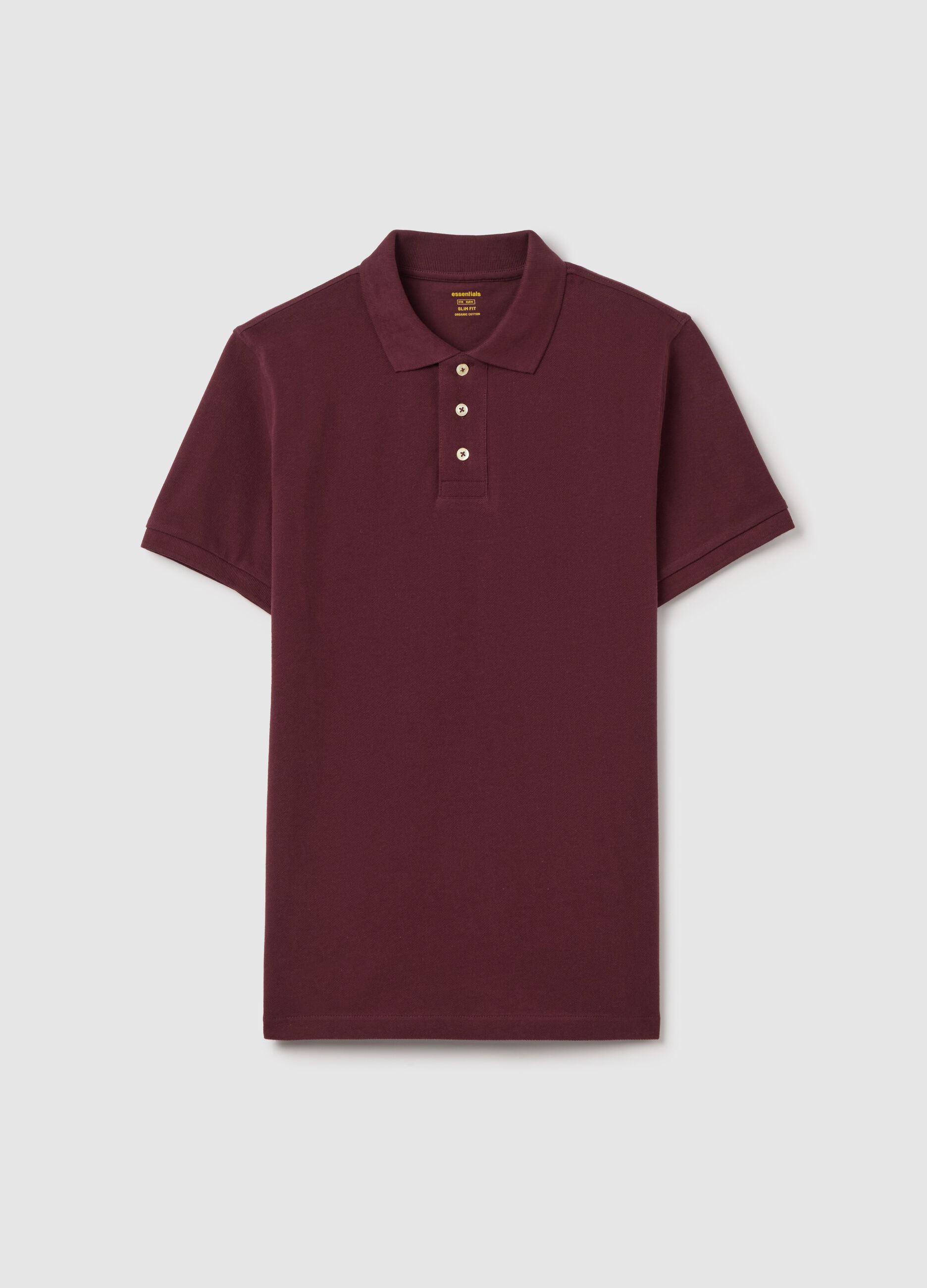 Polo shirt in organic cotton piquet