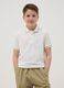 Boys' regular fit pure cotton white polo_0