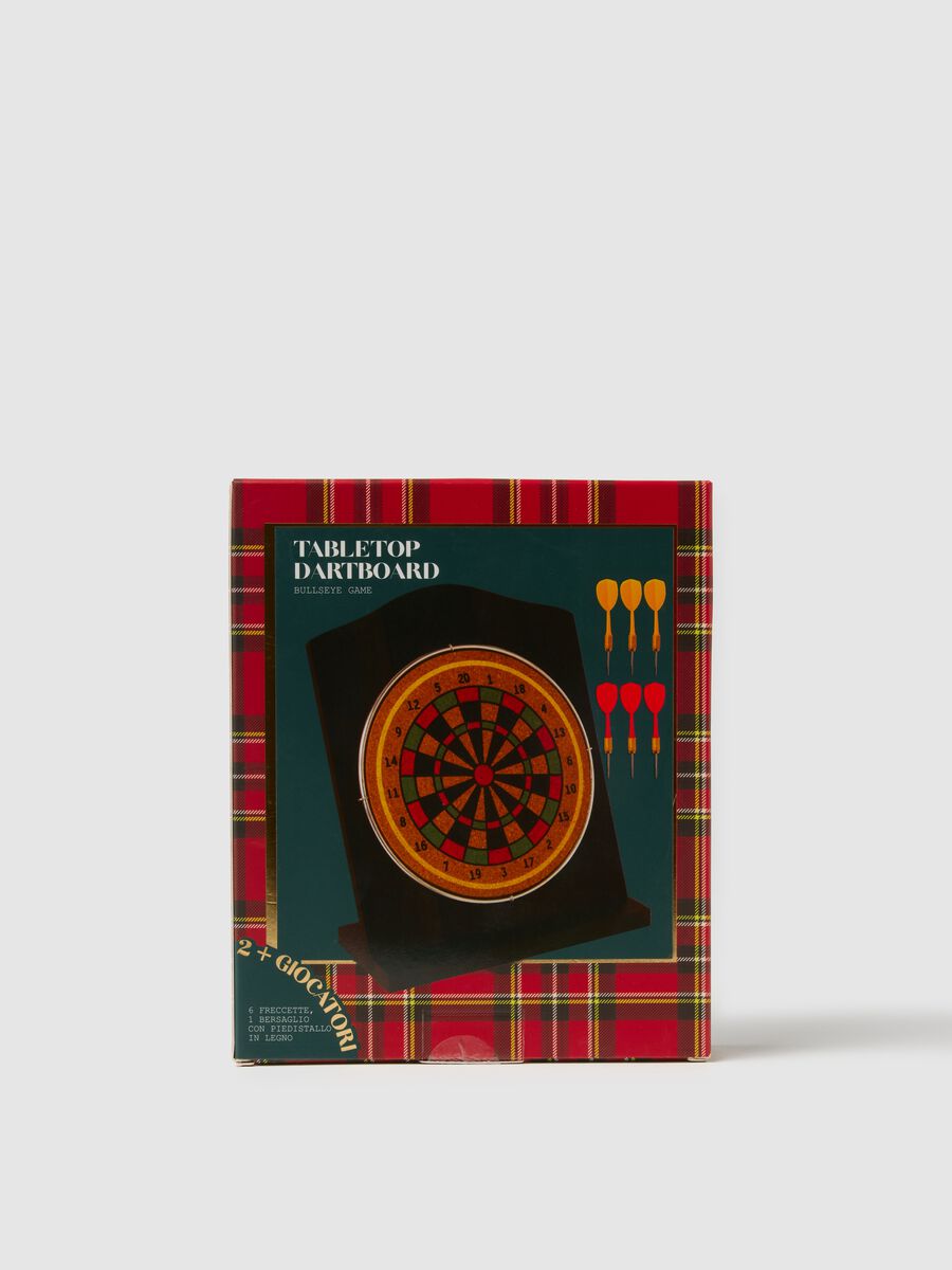 Multicolour Target with Wooden Stand and Darts_0