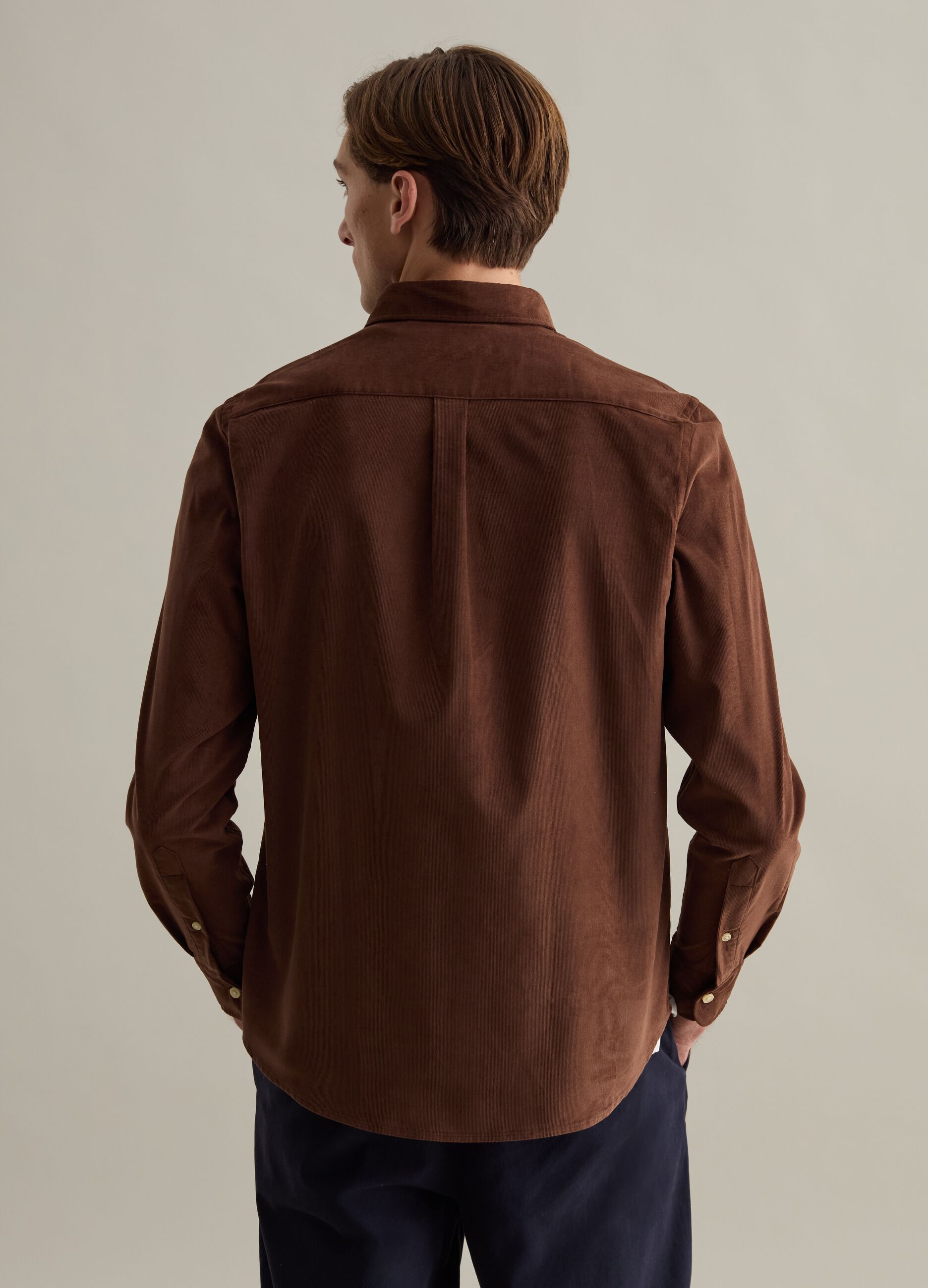 Camicie Uomo Marrone OVS
