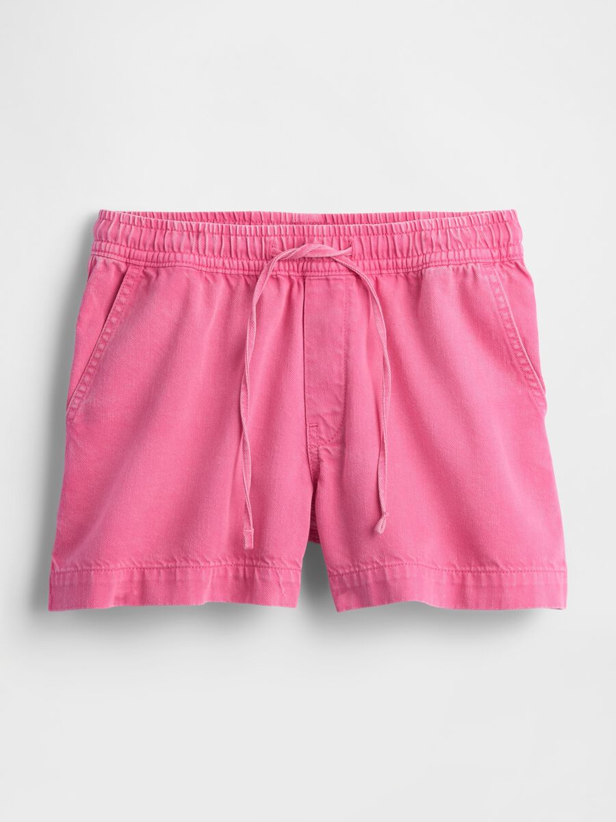 Shorts in misto cotone e lyocell_5