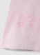 Girls' Pink Pure Cotton T-shirt with Butterflies, Regular Fit_3