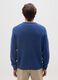 Blue V-neck sweater_2