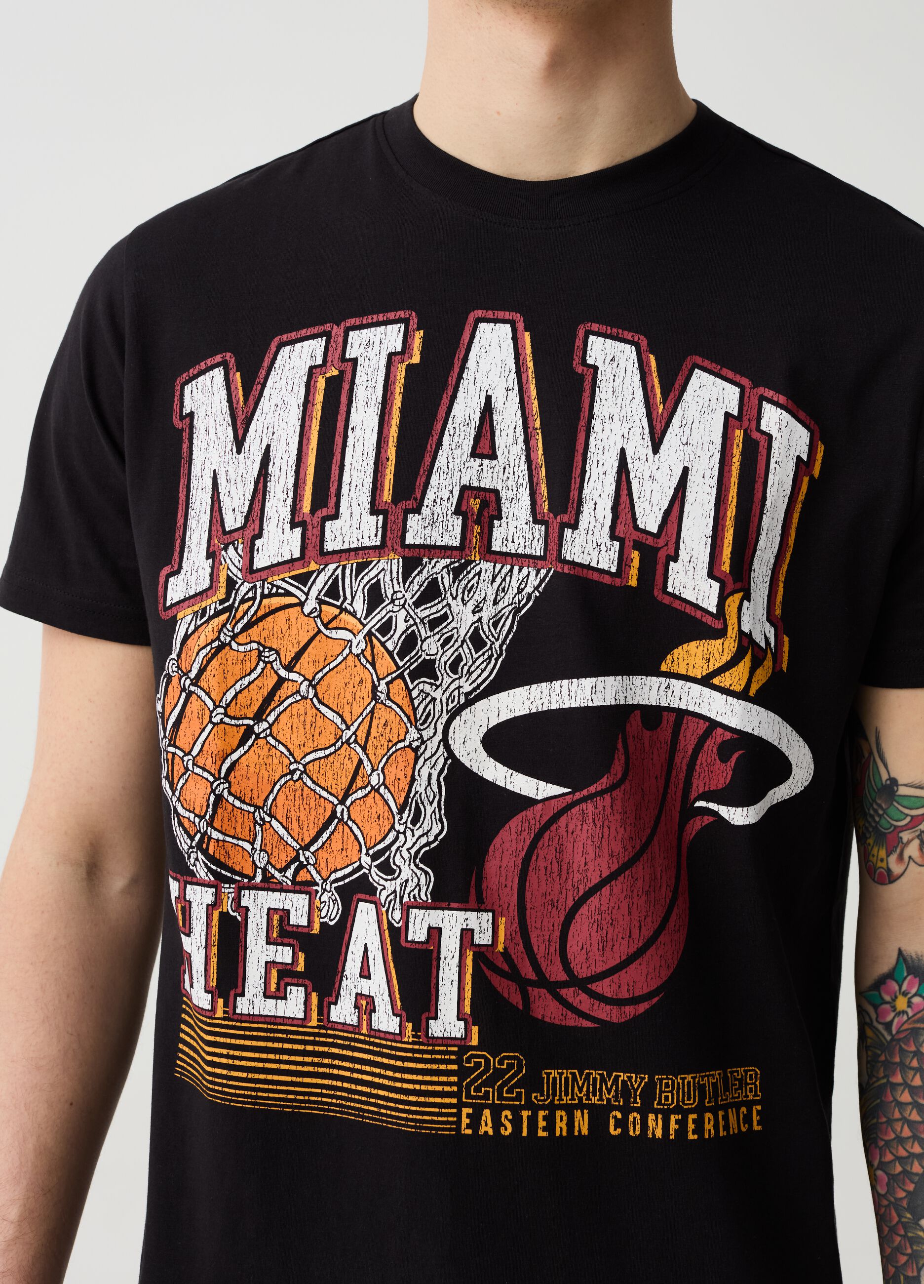T-shirt with NBA Miami Heat print