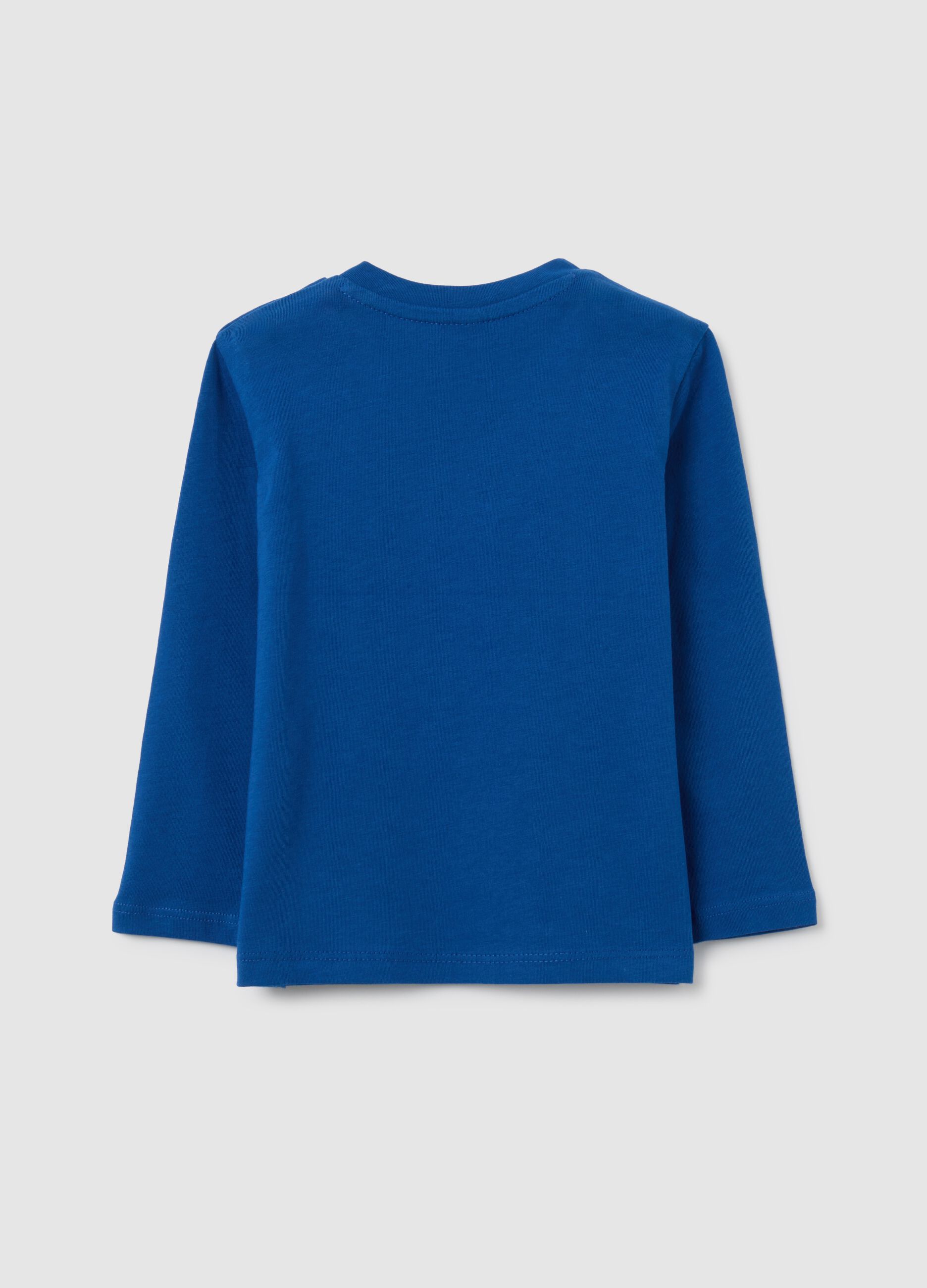 Boys' blue pure cotton regular fit top